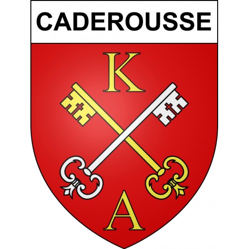 Stickers coat of arms Caderousse adhesive sticker