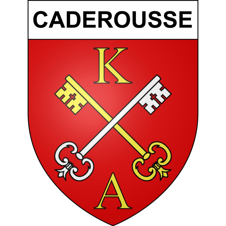Caderousse 84 ville sticker blason écusson autocollant adhésif