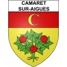 Camaret-sur-Aigues Sticker wappen, gelsenkirchen, augsburg, klebender aufkleber