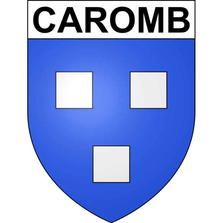 Stickers coat of arms Caromb adhesive sticker