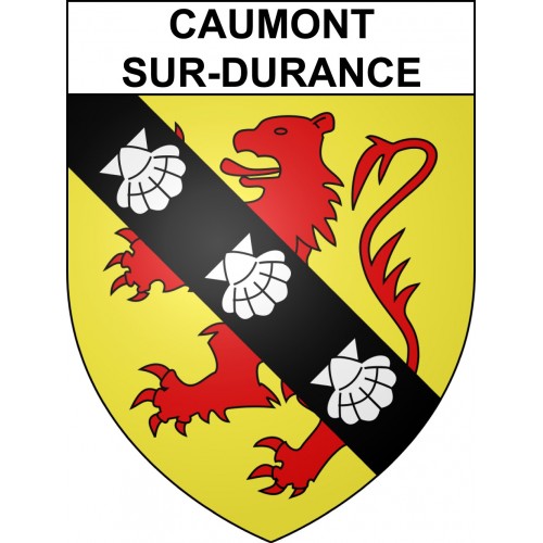 Caumont-sur-Durance Sticker wappen, gelsenkirchen, augsburg, klebender aufkleber