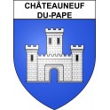Châteauneuf-du-Pape Sticker wappen, gelsenkirchen, augsburg, klebender aufkleber