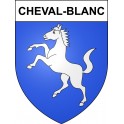 Cheval-Blanc 84 ville sticker blason écusson autocollant adhésif