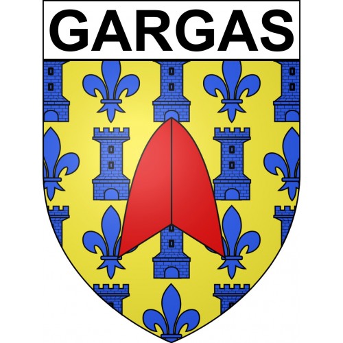 Stickers coat of arms Gargas adhesive sticker