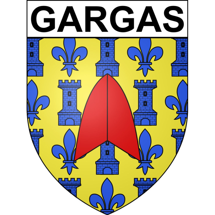 Gargas 84 ville sticker blason écusson autocollant adhésif