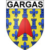 Gargas Sticker wappen, gelsenkirchen, augsburg, klebender aufkleber