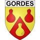 Gordes Sticker wappen, gelsenkirchen, augsburg, klebender aufkleber
