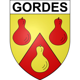 Gordes Sticker wappen, gelsenkirchen, augsburg, klebender aufkleber