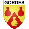 Gordes Sticker wappen, gelsenkirchen, augsburg, klebender aufkleber