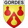 Gordes Sticker wappen, gelsenkirchen, augsburg, klebender aufkleber