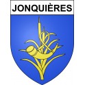 Jonquières 84 ville sticker blason écusson autocollant adhésif