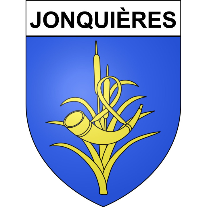 Stickers coat of arms Jonquières adhesive sticker