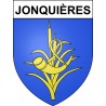 Jonquières Sticker wappen, gelsenkirchen, augsburg, klebender aufkleber
