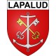 Lapalud 84 ville sticker blason écusson autocollant adhésif
