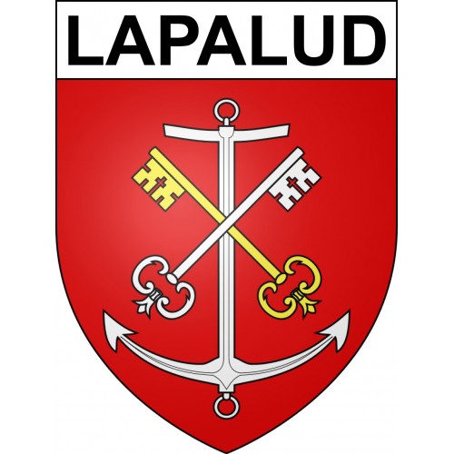 Lapalud 84 ville sticker blason écusson autocollant adhésif