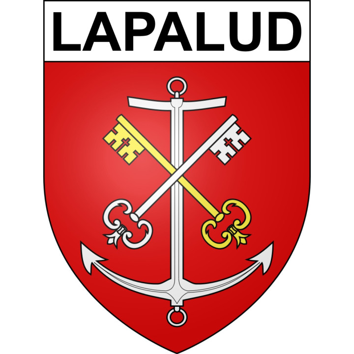 Pegatinas escudo de armas de Lapalud adhesivo de la etiqueta engomada
