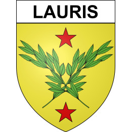 Lauris 84 ville sticker blason écusson autocollant adhésif