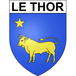 Le Thor Sticker wappen, gelsenkirchen, augsburg, klebender aufkleber