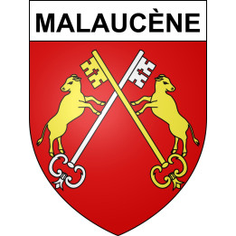 Malaucène Sticker wappen, gelsenkirchen, augsburg, klebender aufkleber