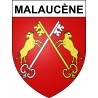 Pegatinas escudo de armas de Malaucène adhesivo de la etiqueta engomada