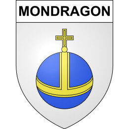 Pegatinas escudo de armas de Mondragon adhesivo de la etiqueta engomada