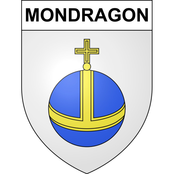 Stickers coat of arms Mondragon adhesive sticker