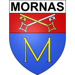 Stickers coat of arms Mornas adhesive sticker
