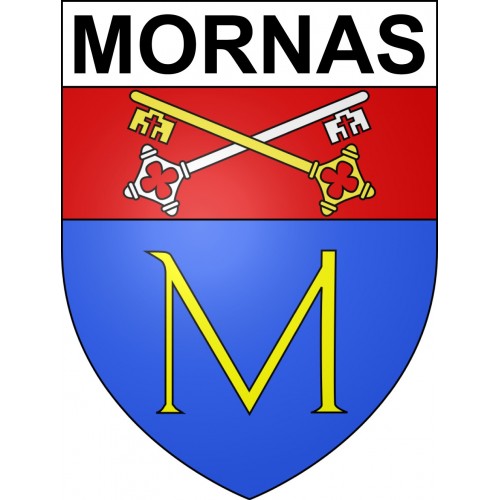 Stickers coat of arms Mornas adhesive sticker
