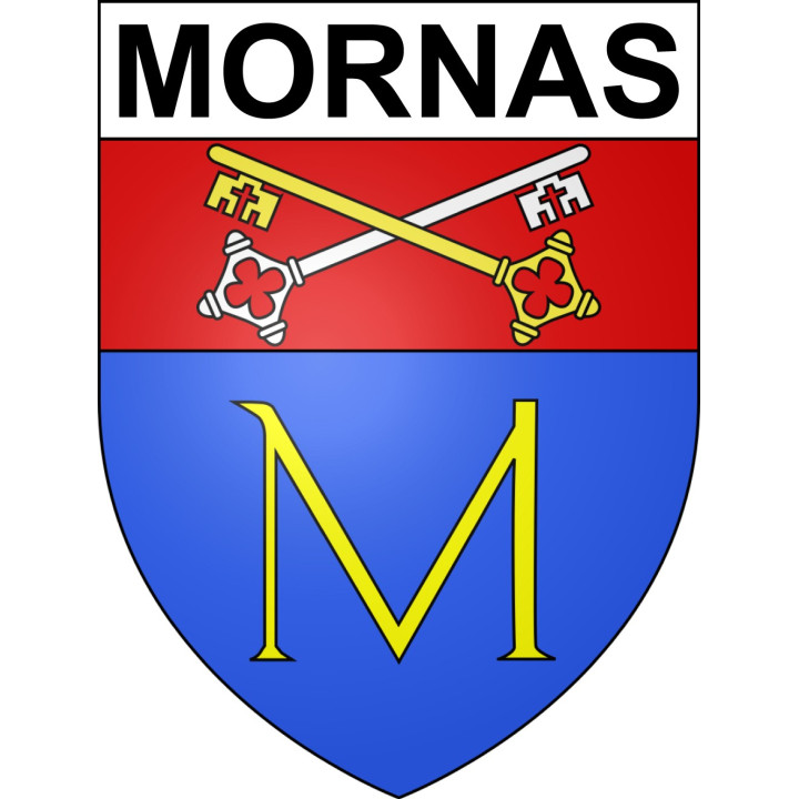 Mornas Sticker wappen, gelsenkirchen, augsburg, klebender aufkleber