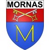 Adesivi stemma Mornas adesivo