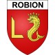 Pegatinas escudo de armas de Robion adhesivo de la etiqueta engomada