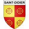 Pegatinas escudo de armas de Saint-Didier adhesivo de la etiqueta engomada