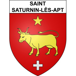 Saint-Saturnin-lès-Apt Sticker wappen, gelsenkirchen, augsburg, klebender aufkleber