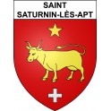Saint-Saturnin-lès-Apt 84 ville sticker blason écusson autocollant adhésif