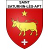 Saint-Saturnin-lès-Apt 84 ville sticker blason écusson autocollant adhésif