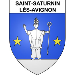 Stickers coat of arms Saint-Saturnin-lès-Avignon adhesive sticker