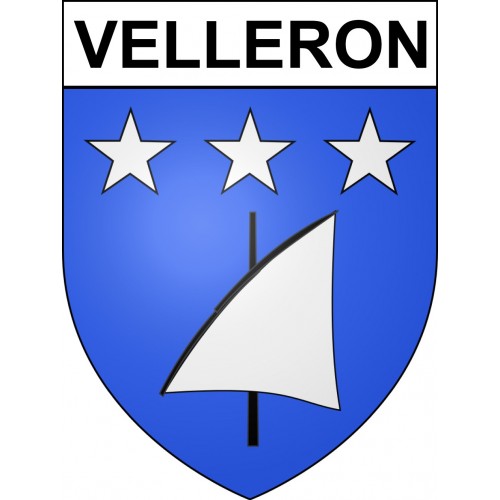 Stickers coat of arms Velleron adhesive sticker