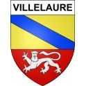 Stickers coat of arms Villelaure adhesive sticker