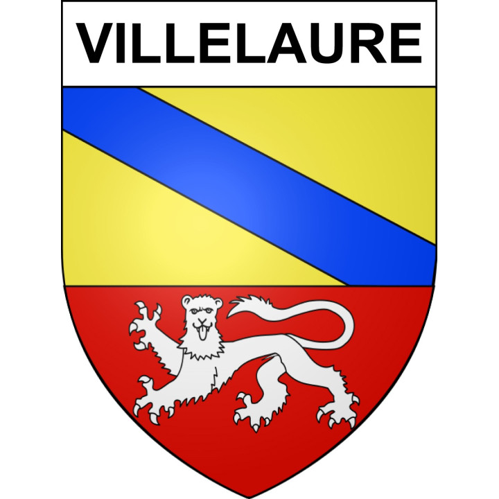 Villelaure 84 ville sticker blason écusson autocollant adhésif