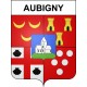 Stickers coat of arms Aubigny adhesive sticker