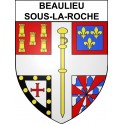 Beaulieu-sous-la-Roche 85 ville sticker blason écusson autocollant adhésif