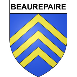 Pegatinas escudo de armas de Beaurepaire adhesivo de la etiqueta engomada