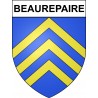 Pegatinas escudo de armas de Beaurepaire adhesivo de la etiqueta engomada