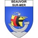 Beauvoir-sur-Mer Sticker wappen, gelsenkirchen, augsburg, klebender aufkleber
