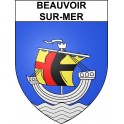 Stickers coat of arms Beauvoir-sur-Mer adhesive sticker