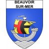 Beauvoir-sur-Mer 85 ville sticker blason écusson autocollant adhésif