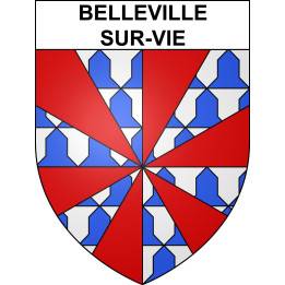 Belleville-sur-Vie Sticker wappen, gelsenkirchen, augsburg, klebender aufkleber