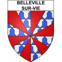Belleville-sur-Vie 85 ville sticker blason écusson autocollant adhésif