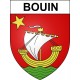 Pegatinas escudo de armas de Bouin adhesivo de la etiqueta engomada