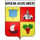 Stickers coat of arms Brem-sur-Mer adhesive sticker